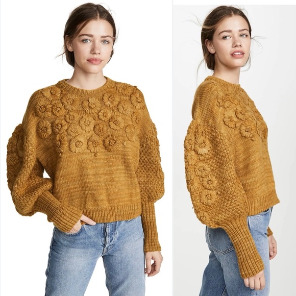 RARE Ulla Johnson Ciel Pullover Merino Wool Sweater Size Small NWOT - Picture 2 of 7